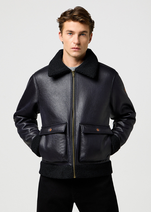 Wrangler Shearling Jacket Black 112371854