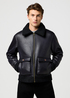 Meska Kurtka Przejsciowa Wrangler Shearling Jacket Black - 112371854