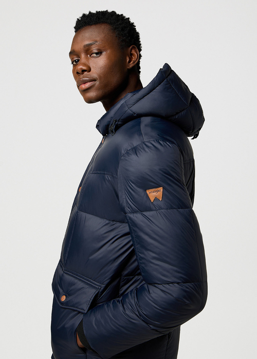 Meska Kurtka Zimowa Wrangler Parka Jacket Black - 112371450