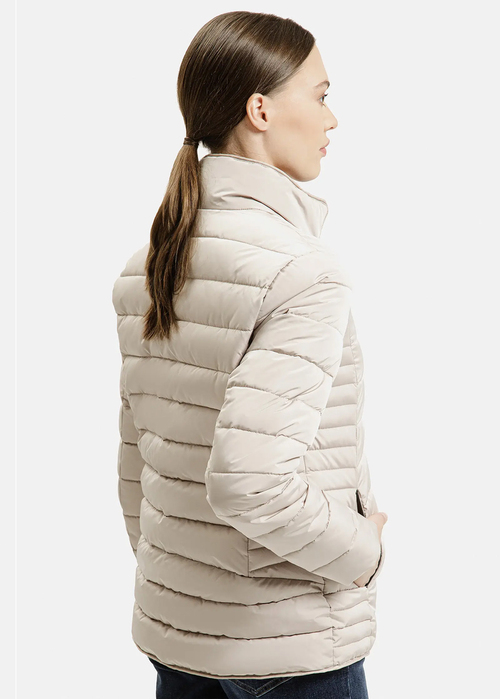 Damska Kurtka Przejsciowa Pikowana Kurtka Ecru Cross Jeans - 81286-009