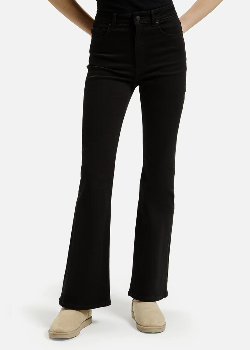 Damskie Spodnie Dzinsowe Czarne Dzinsy Dzwony Cross Jeans - P-455-009