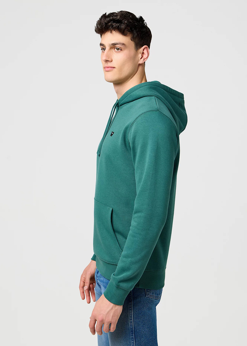 Mska Bluza Wrangler Sign Off Hoodie Bistro Green - 112371458