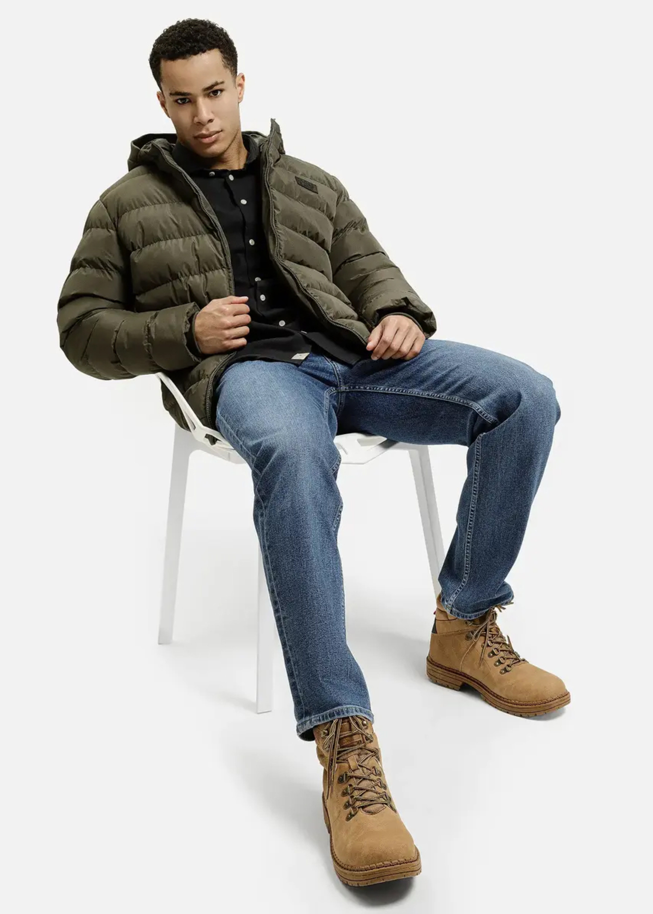 Meskie Spodnie Dzinsowe Niebieskie Regularne Dzinsy Jack Marki Cross Jeans - F-194-714