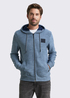 Meska Bluza Tom Tailor Sweatshirt Hoodie Denim Blue Melange - 1049516-39220