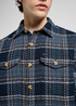 Mska Koszula Materiaowe Lee Textured 2pkt Shirt Mood Indigo Grey Pla - 112372627