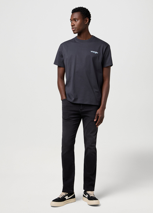 Mskie Spodnie Dinsowe Wrangler Larston Black Fog - 112371657