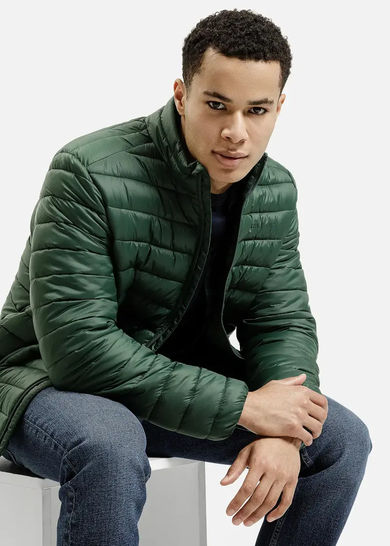 Meska Kurtka Przejsciowa Pikowana Zielona Kurtka Meska Cross Jeans - 40303-027