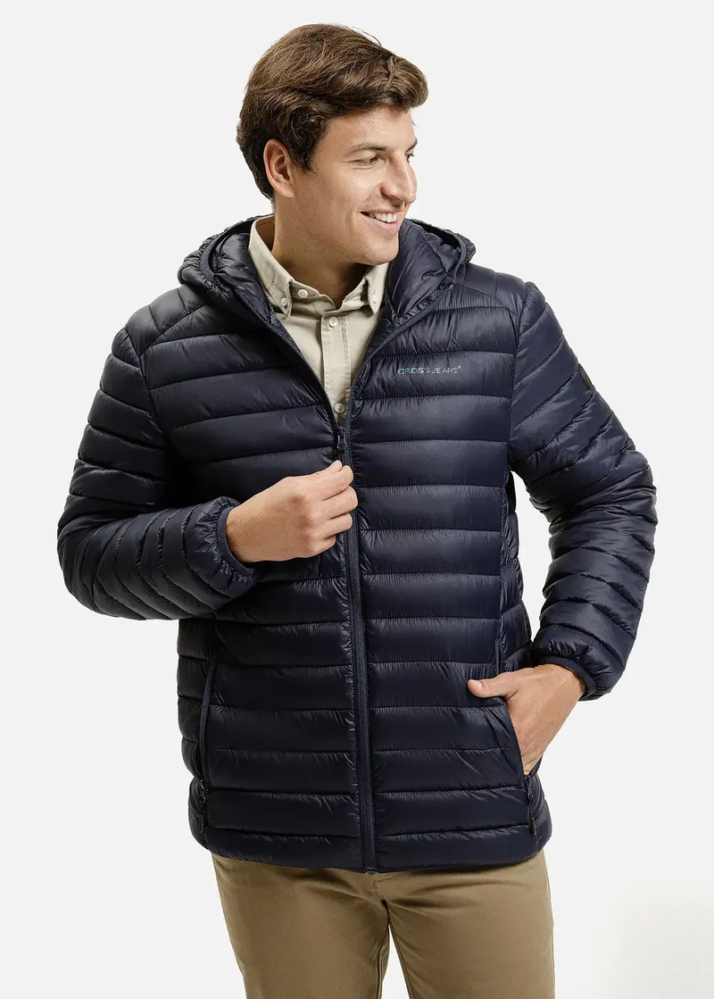 Mska Kurtka Przejciowa Granatowa Pikowana Kurtka Cross Jeans - 40304-001