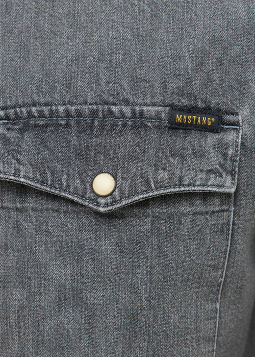 Mska Koszula Dinsowe Mustang Duver Denim Black - 1016957-4000-300