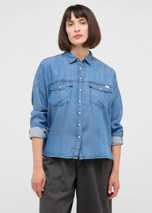 Mustang Dakota Shirt - Denim Blue 1016936-5000-300