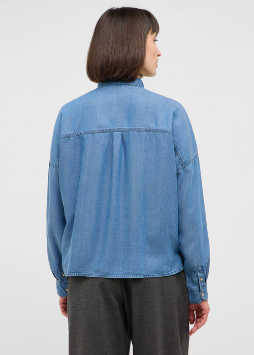 Damska Koszula Dzinsowa Mustang Dakota Shirt Denim Blue - 1016936-5000-300