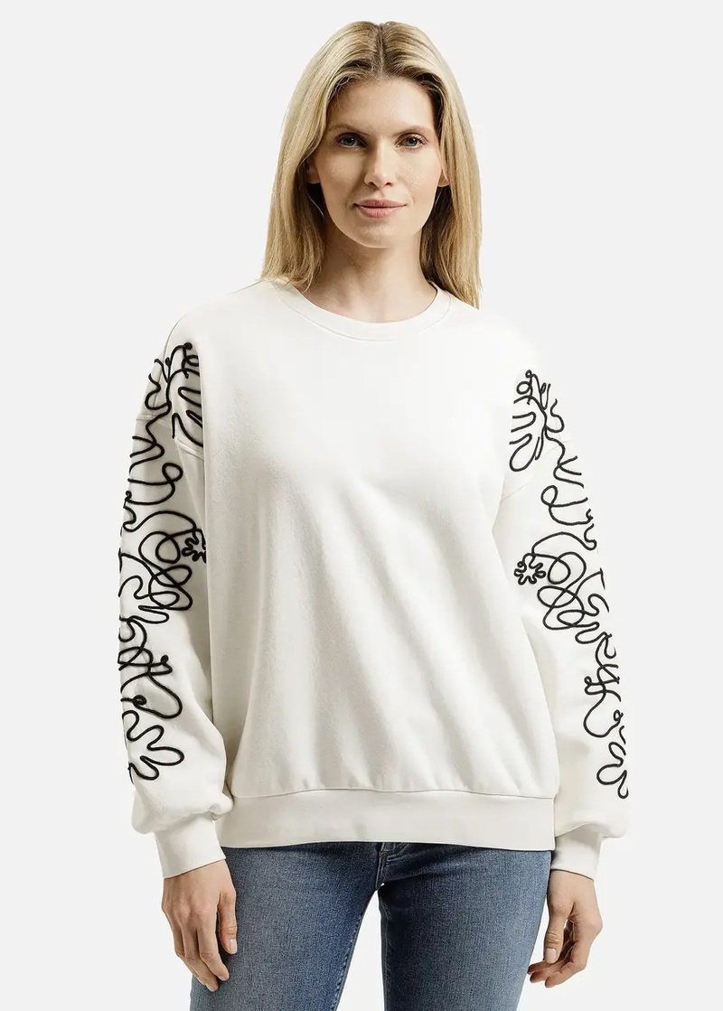 Bluza Damska Damska Bluza Z Nadrukiem Cross Jeans - 65473-252