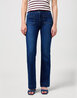 Damskie Spodnie Dzinsowe Wrangler Flare Jeans Dark Wash - 112351028