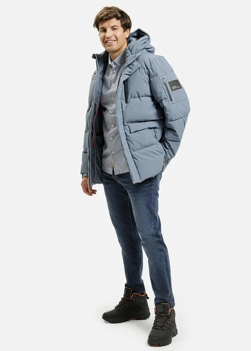 Meska Kurtka Zimowa Niebieska Kurtka Zimowa Cross Jeans - 40308-283