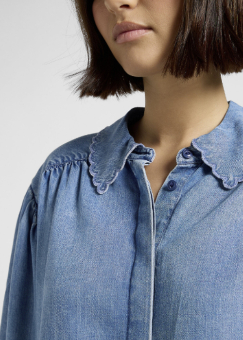 Lee Statement Collar Shirt - Indigo Rum 112372629