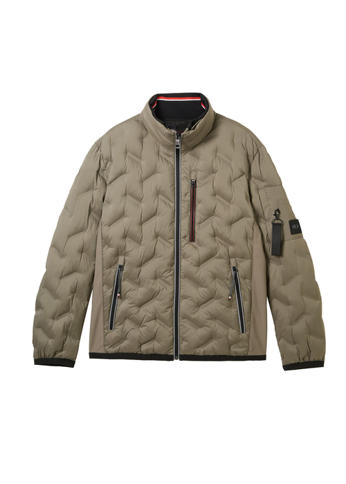 Mska Kurtka Zimowa Tom Tailor Hybrid Jacket Smokey Olive Green - 1041309-32097