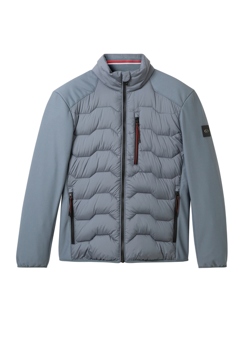 Mska Kurtka Zimowa Tom Tailor Hybrid Jacket Stormy Teal - 1042487-28128