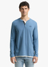 Tom Tailor Serafino Long Sleeved Shirt Faded Uniform Blue - 1048628-10980 Tom Tailor Serafino Long Sleeved Shirt Faded Uniform Blue - 1048628-10980