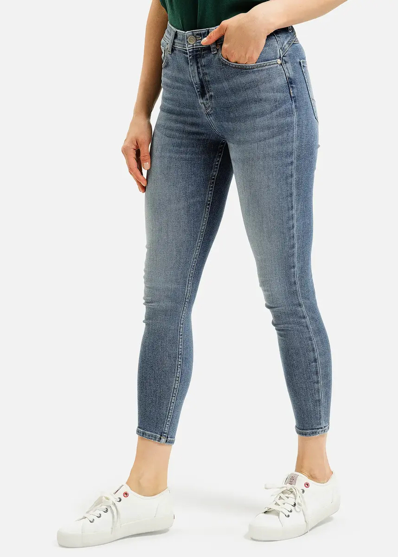 Damskie Spodnie Dzinsowe Dopasowane Dzinsy Judy Cross Jeans - P-429-177