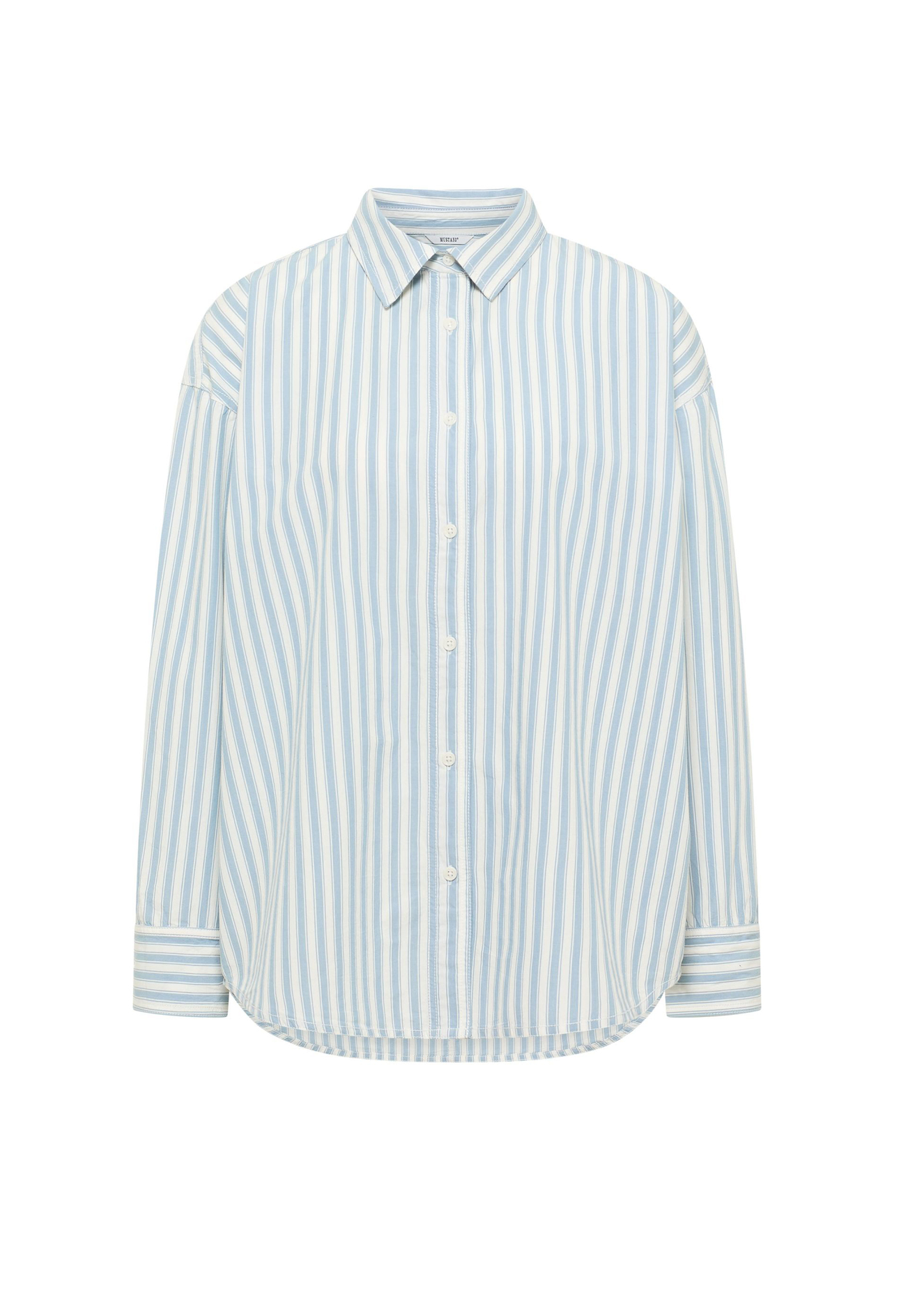 Damska Koszula Materialowa Mustang Salinas Irregular Blue Stripes - 1017111-12818