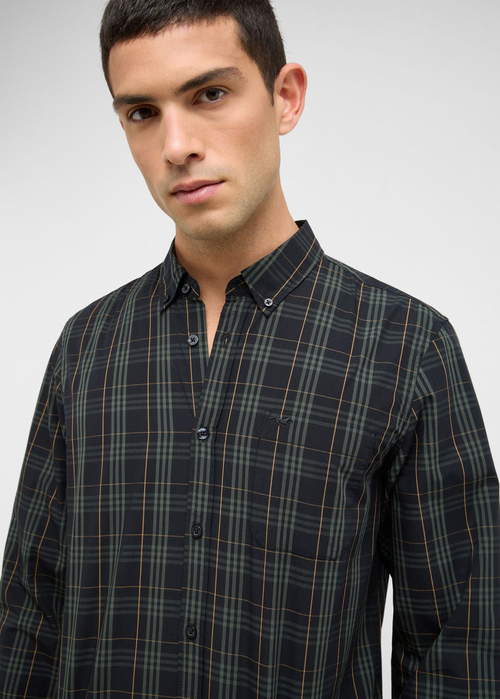 Meska Koszula Materialowe Mustang Chester Multi Check Black - 1017199-12813