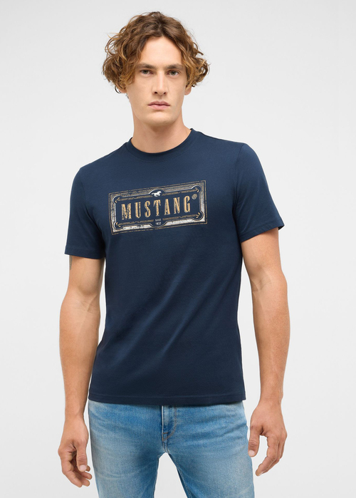 Meski T Shirt Mustang Austin Dark Sapphire - 1017127-4136