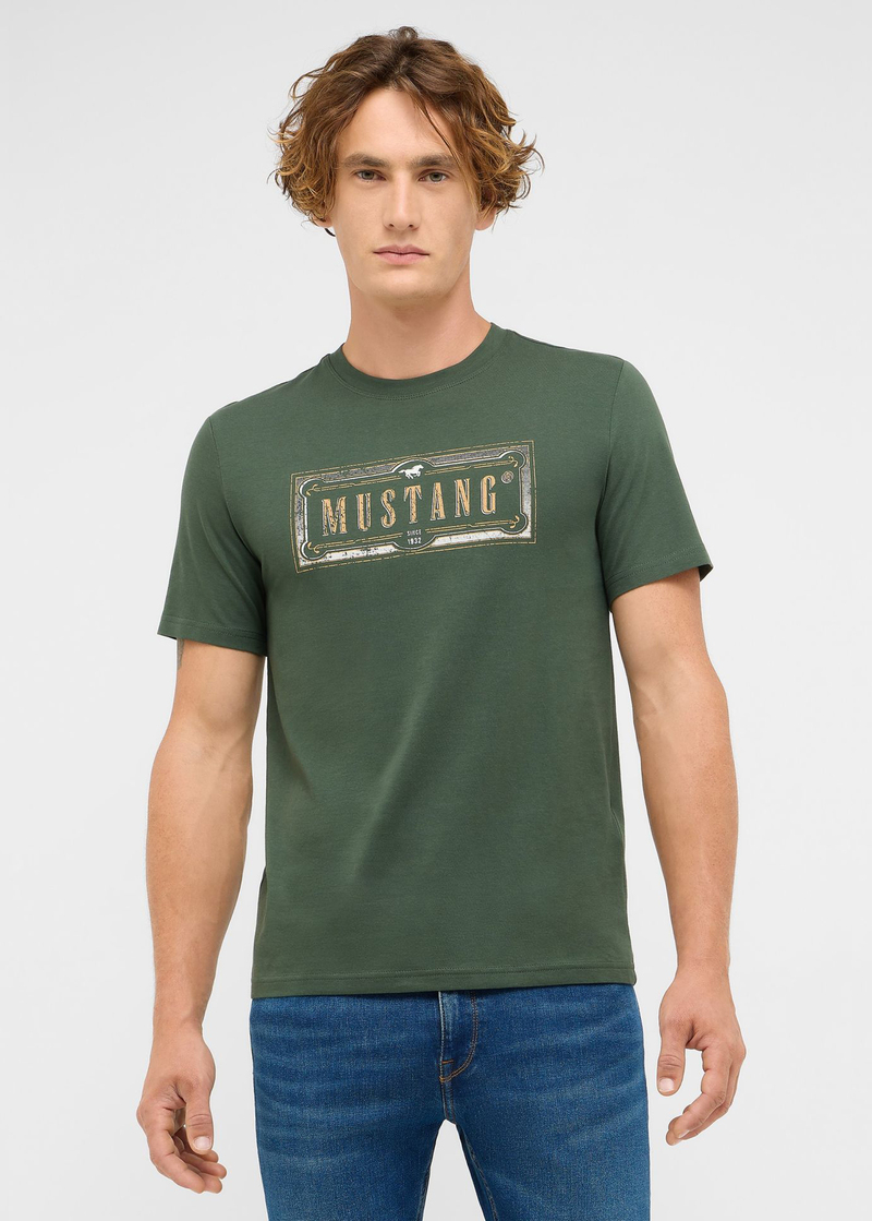 Meski T Shirt Mustang Austin Climbing Ivy - 1017127-6476