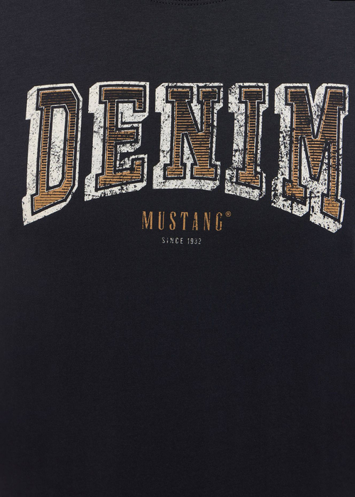 Meski T Shirt Mustang Austin Jet Black - 1017128-4188