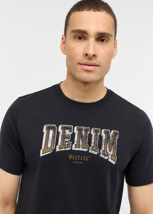 Meski T Shirt Mustang Austin Jet Black - 1017128-4188