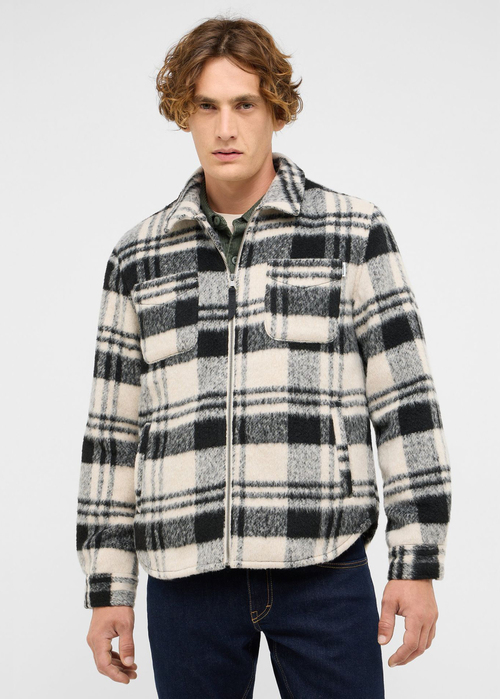 Meska Kurtka Przejsciowa Mustang Philo Big Check Black - 1017188-12809