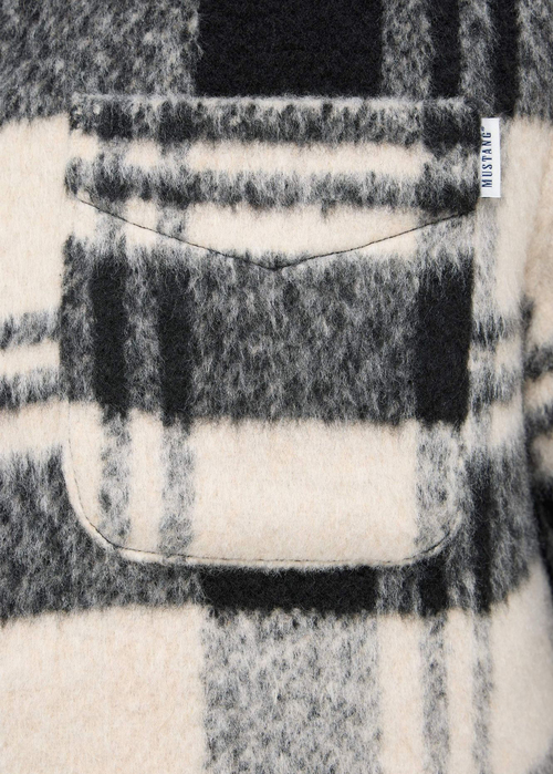 Meska Kurtka Przejsciowa Mustang Philo Big Check Black - 1017188-12809