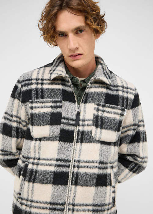 Meska Kurtka Przejsciowa Mustang Philo Big Check Black - 1017188-12809