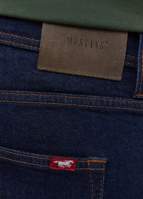 Meskie Spodnie Dzinsowe Mustang Oregon Slim Denim Blue - 1017220-5000-940