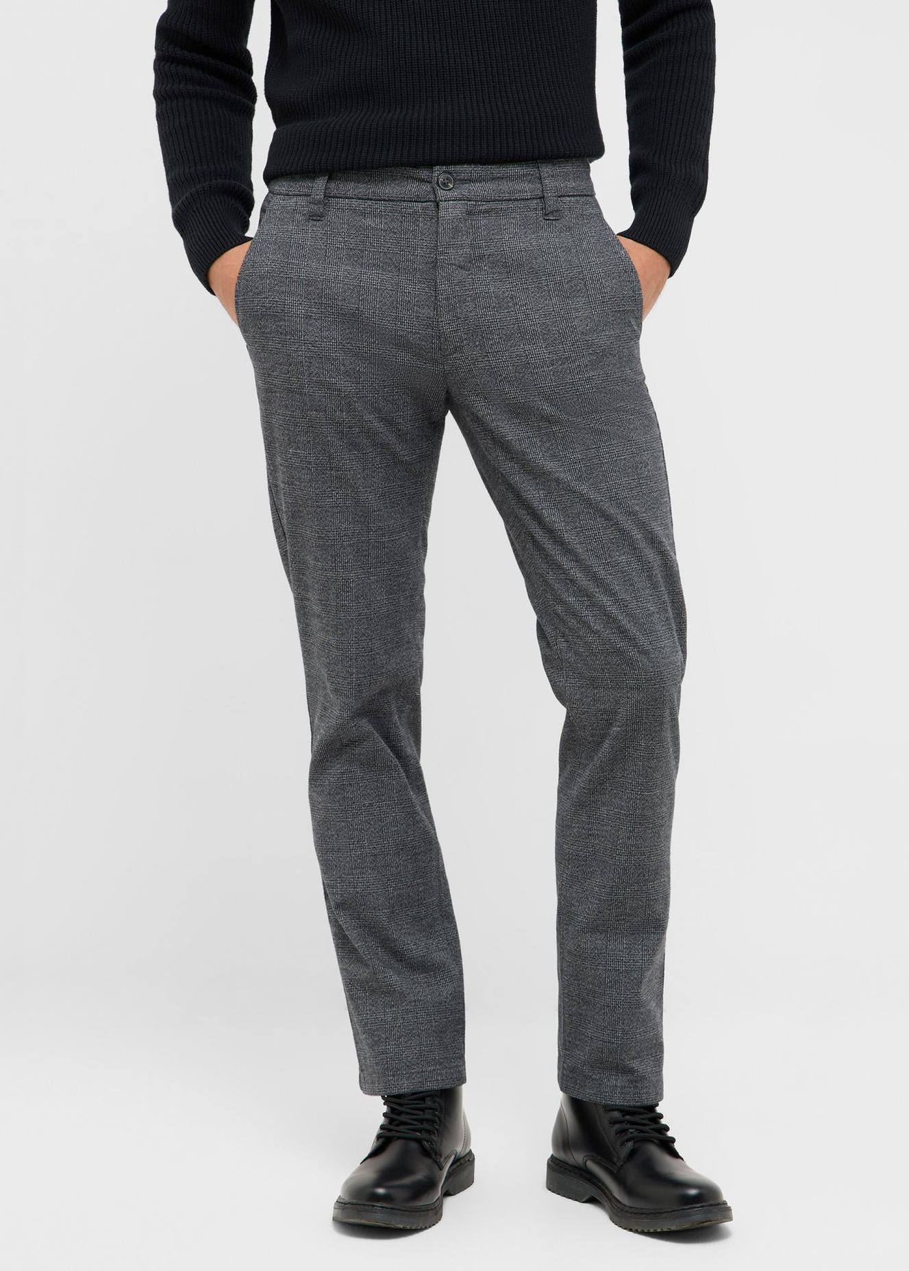 Meskie Spodnie Materialowe Mustang Tramper Chino Dobby Check - 1017240-10207