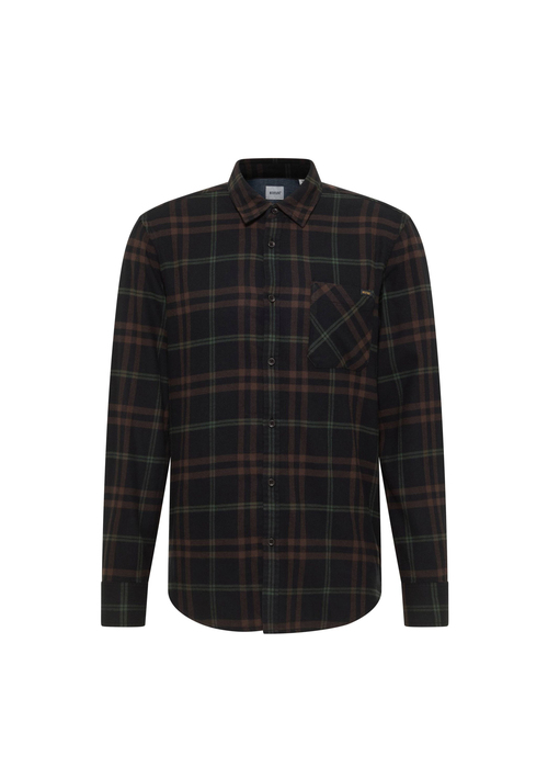 Meska Koszula Materialowe Mustang Eastbridge Check Brown Black - 1017194-12811