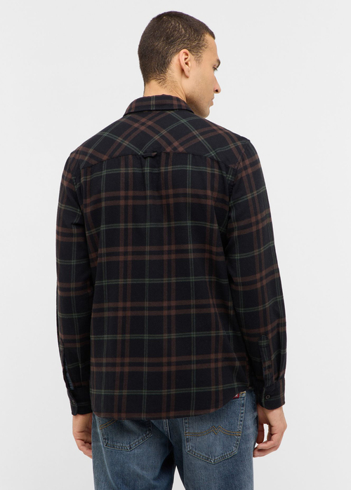 Meska Koszula Materialowe Mustang Eastbridge Check Brown Black - 1017194-12811