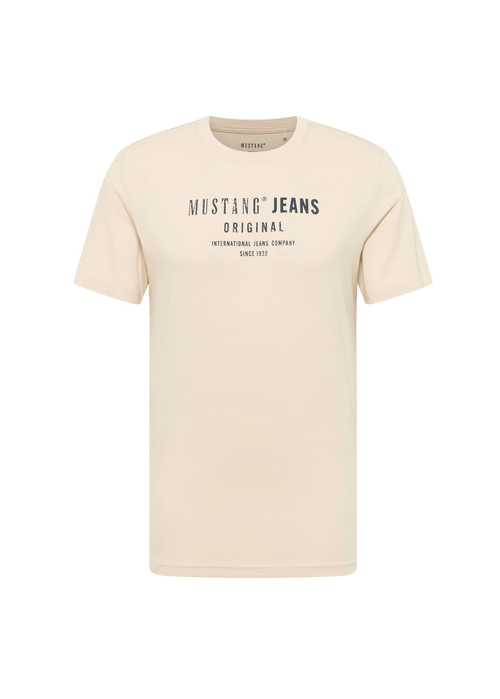 Meski T Shirt Mustang Austin Oatmeal - 1017133-4092