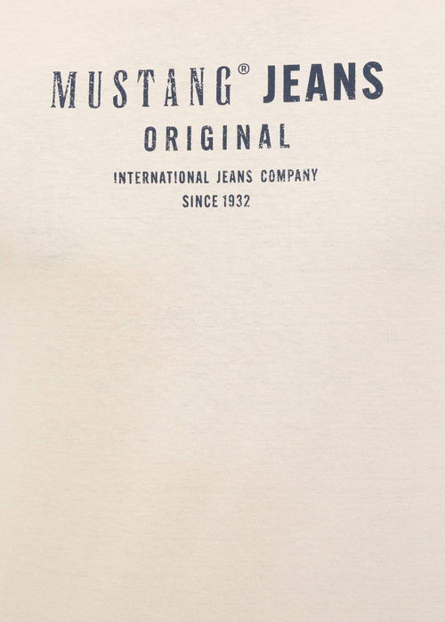 Meski T Shirt Mustang Austin Oatmeal - 1017133-4092