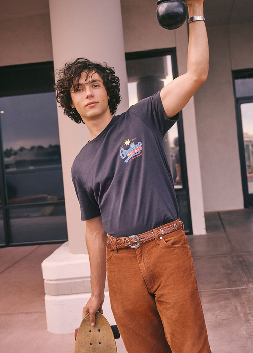 Wrangler X Stranger Things ™ Bradleys Big Buy Tee Washed Black 112378548 