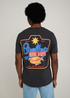 Meski T Shirt Wrangler X Stranger Things Bradleys Big Buy Tee Washed Black - 112378548