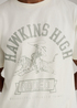 Meski T Shirt Wrangler X Stranger Things Hawkins High Tee Marshmallow - 112378555