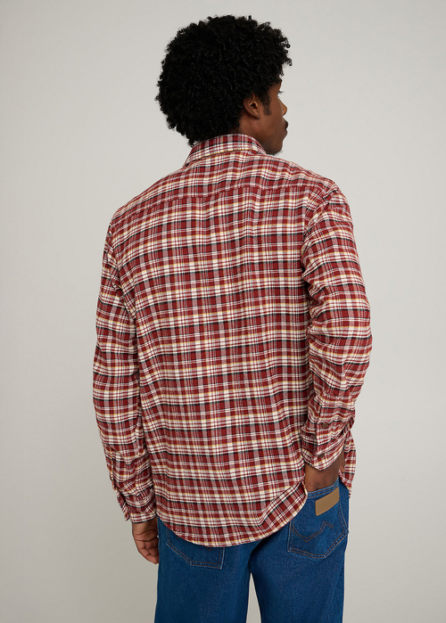 Meska Koszula Materialowe Wrangler X Stranger Things Will Shirt Fired Brick Check - 112378523