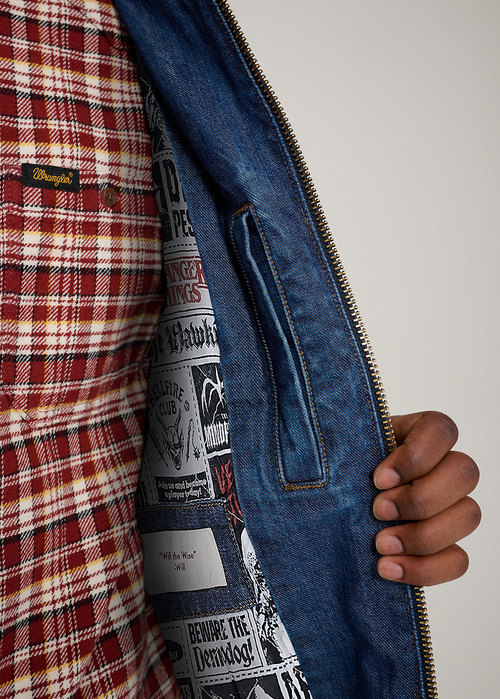 Mska Kurtka Przejciowa Wrangler X Stranger Things Will Jacket Classic Blue - 112378546