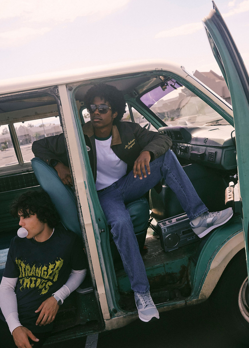 Meskie Spodnie Dzinsowe Wrangler X Stranger Things 13mwz Wrangler Blue - 112378542