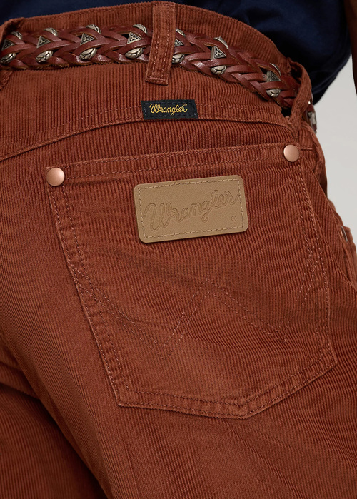 Mskie Spodnie Materiaowe Wrangler X Stranger Things 13mwz Brown - 112378541