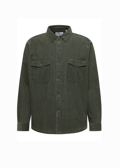 Meska Koszula Materialowe Mustang Branson Climbing Ivy - 1017198-6476