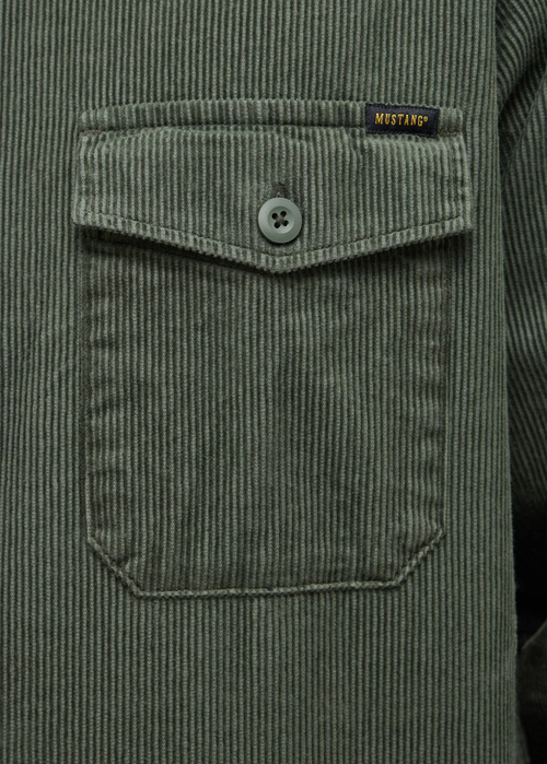 Meska Koszula Materialowe Mustang Branson Climbing Ivy - 1017198-6476