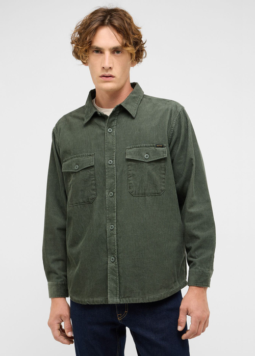 Meska Koszula Materialowe Mustang Branson Climbing Ivy - 1017198-6476