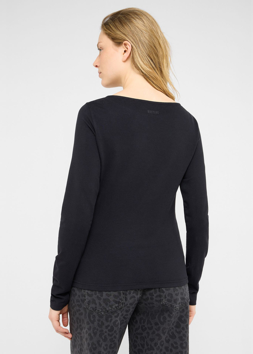 Koszulka Z Dlugim Rekawem Mustang Hayley Black Beauty - 1017093-4185