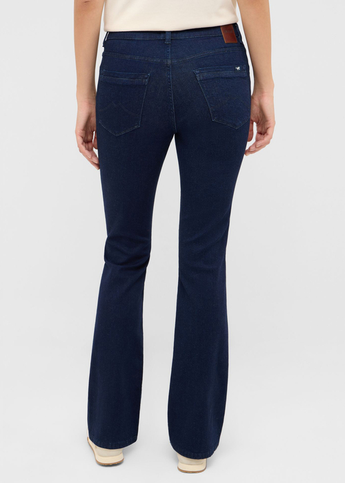 Damskie Spodnie Dzinsowe Mustang Shelby Slim Boot Denim Blue - 1017166-5000-841